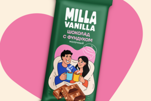 Дизайн упаковки шоколада MILLA Vanilla