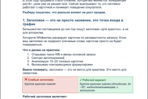 Краткая инструкция: Как увеличить продажи на Wildberries в 2026 году