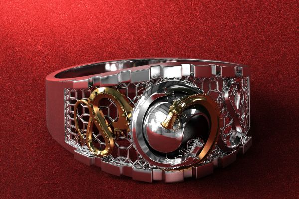 3д моделинг и рендер авторского колечка