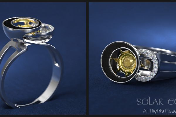 3д моделинг и рендер авторского кольца