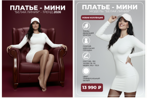 Карточки товара для платья-мини