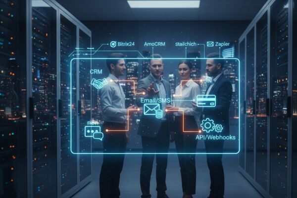 Настройка интеграций и автоматизация бизнес-процессов (CRM, API, n8n)