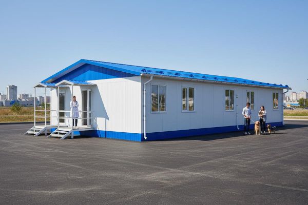 БЛОЧНО-МОДУЛЬНОЕ ЗДАНИЕ ВЕТЕРИНАРНОЙ ЛЕЧЕБНИЦЫ г. Пермь