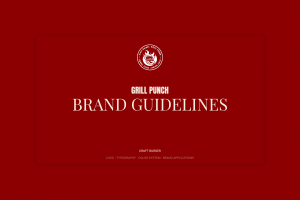 Создание фирменного стиля крафтовой бургерной GRILL PUNCH