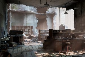 Лаборатория, заброшенного научно исследовательского комплекса