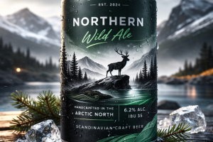 Craft beer lable: завод в заполярке