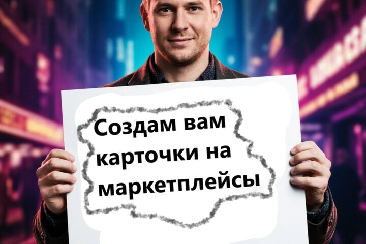Создание карточек для таких платформ как:Wildberries Озон Авито
