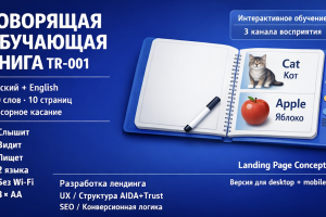 ТЗ на лендинг: «Говорящая обучающая книга»
