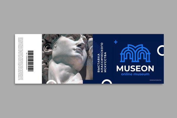Логотип и фирменный стиль для онлайн-музея «Музеон»