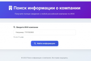 Web-приложение "Поиск информации о компании по ИНН"
