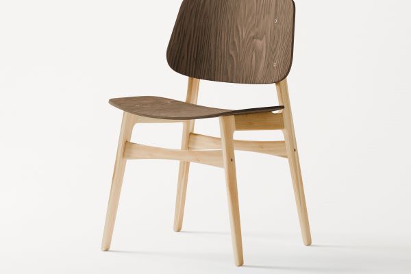 3D-визуализация предмета мебели — стул