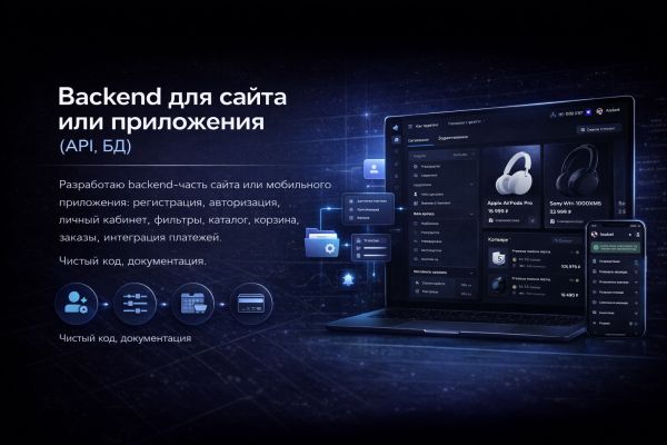 Backend для сайта или приложения (API, БД)