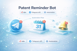 Telegram-бот для автоматических напоминаний о сроках патентов (n8n automation)