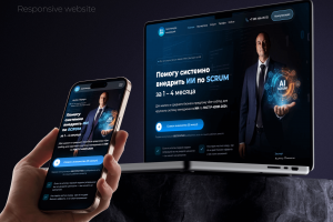 Лендинг под ключ для Scrum-мастера и ИИ-консультанта