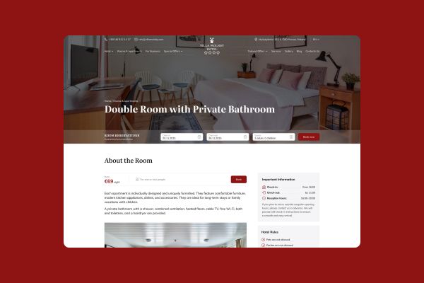 Финский отель — редизайн сайта