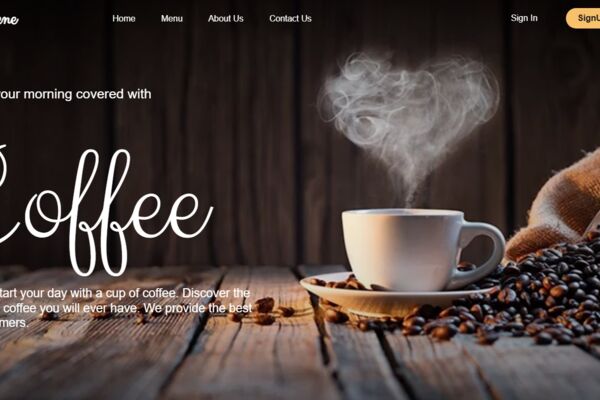 Лендинг кофейни на Wordpress на Elementor