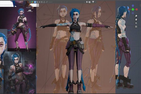 Jinx персонаж/ретоп:/game ready
