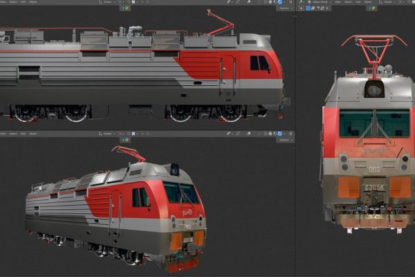 Моделирование 2ЭС5К Ермак. VR/Unity/UE5