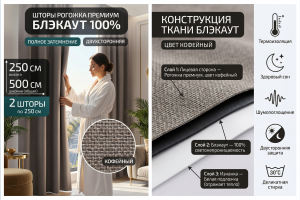Карточка товара для штор БЛЭКАУТ 100%