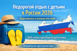 Недорогой отдых в России с детьми летом 2026: куда поехать семьёй и сколько это стоит