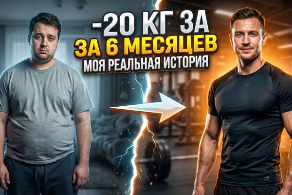 High-CTR Thumbnail: Визуализация трансформации для фитнес-контента