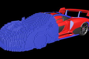 Проекционный 3Д видео маппинг  для автомобильного шоу.