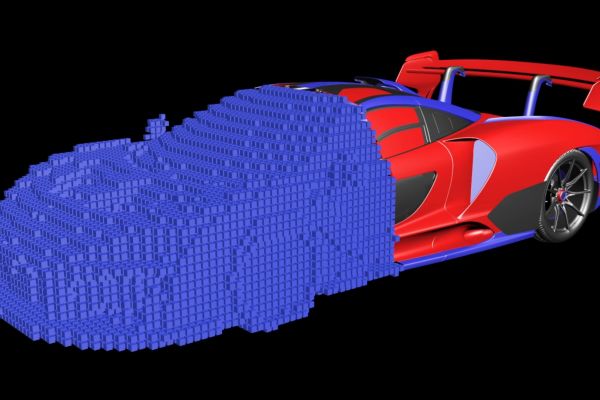 Проекционный 3Д видео маппинг  для автомобильного шоу.