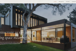 Сайт для архитектурного бюро премиум-класса