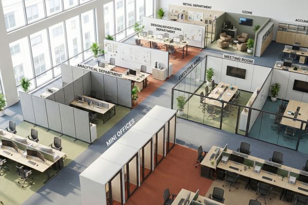 Визуализация пространства больших офисов