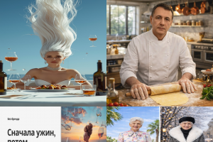 Сделать серию ярких визуалов (открытки/пригласительные/промо-карточки) в едином стиле, чтобы их можно было быстро адаптировать под разные поводы