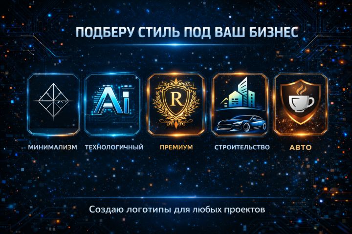 Логотип для бизнеса — современный дизайн с помощью AI - 5686918
