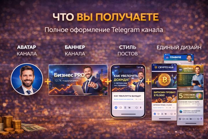Оформление Telegram канала под ключ - 5687182