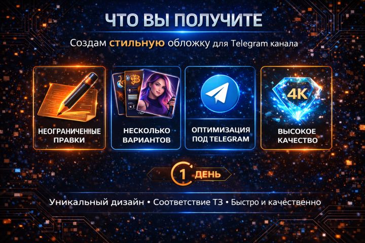 Создам стильную обложку для Telegram канала - 5687192