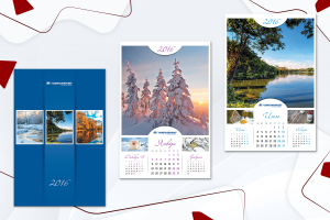 Дизайн и вёрстка настенного календаря