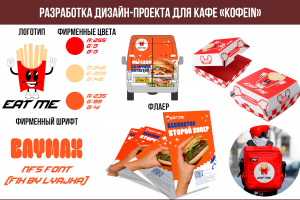 Фирменный стиль для фаст-фуда | identity for fast food