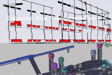 РД на Отопление,вентиляция, теплоснабжение завес для бизнес-центра ( S= 1700 м²), г.Ломоносов(Лен. область.)