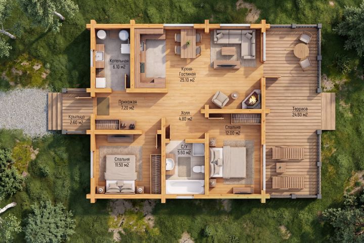 Создание реалистичной планировки с мебелью из плана - 5688145