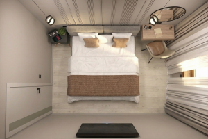 3D-визуализация спальной команты