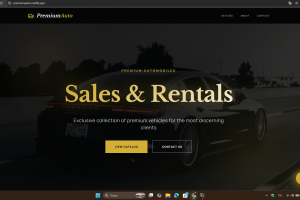 Premium Auto — веб-сайт автосалона с административной панелью