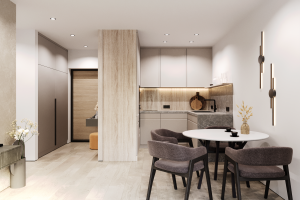 3Д-визуализация гостиной