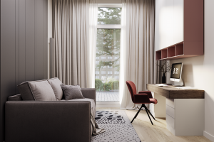 Визуализация 2-х комнат квартиры