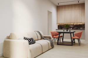 Визуализация гостиной квартиры