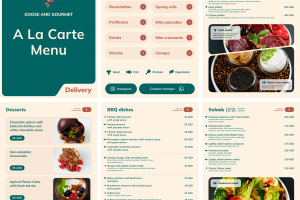 Меню Кейтеринг