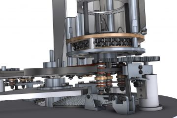 Механизм подколпачного устройства установки вакуумного напыления