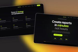 Разработка sales page для запуска AI‑инструмента генерации маркетинговых отчётов ReportFlow