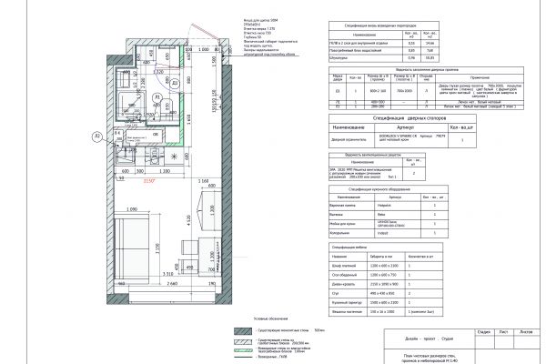 Разработка чертежей под дизайн проект студия
