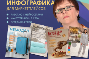 Инфографика, карточки для маркетплейсов