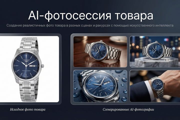 Нейрофотосессия товара: 3 фото для WB и Ozon за день - 5693194
