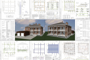 Проект дома: 3эт. ИЖС_КР-Р. Жилая площадь -281м2.