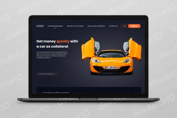 Сайт для автоломбарда - займы под залог автомобилей